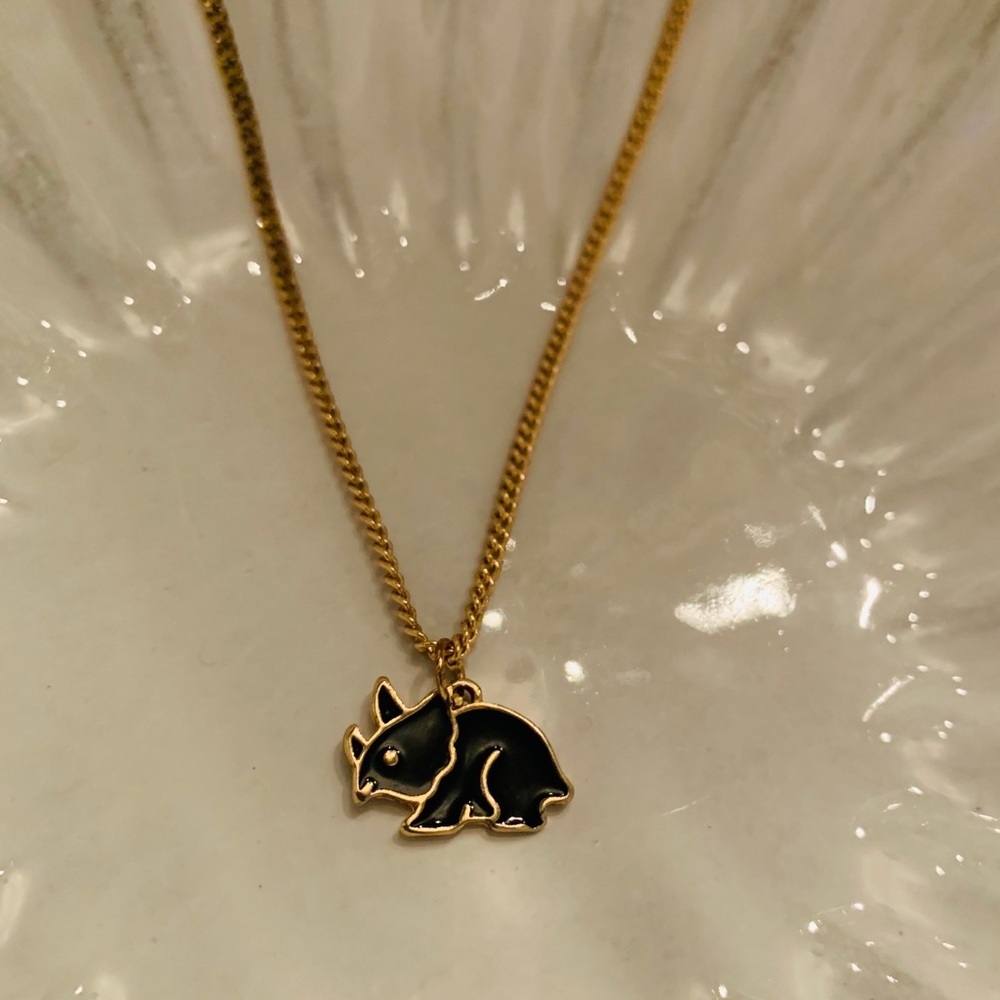 Cute Triceratops Necklace!